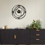 Wallity Big Bang Metal Wall Clock - APS027 Negro